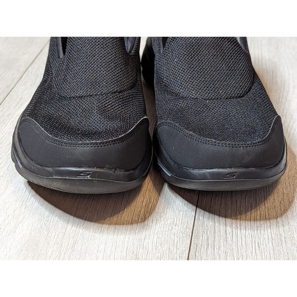Skechers Womens 9.5 Go Walk Evolution Ultra Rapids Black Comfort Sneaker 15730 - Picture 2 of 8